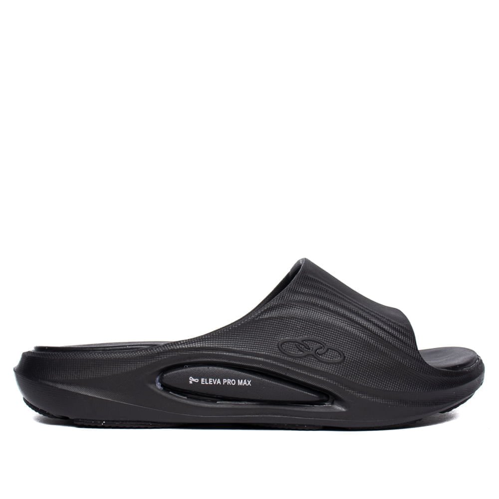Chinelo Slide Unissex Olympikus Pleno Eleva Pro Max Preto Preto 2