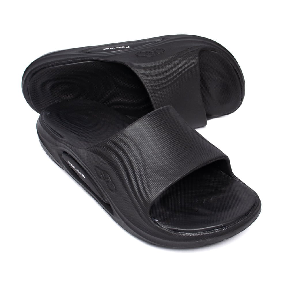 Chinelo Slide Unissex Olympikus Pleno Eleva Pro Max Preto Preto 5