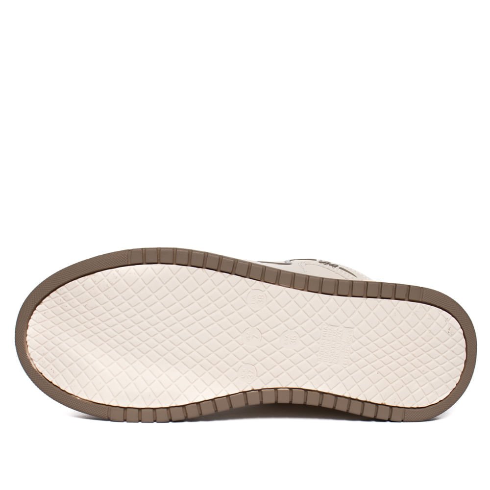 Tênis Feminino Via Marte Flatform Recortes Branco/Cinza Branco 2