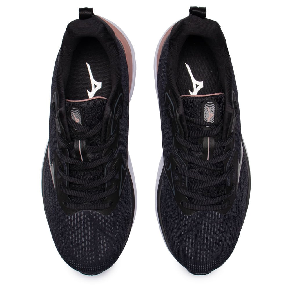 Tênis Feminino Mizuno Skyrun Corrida Enerzy Preto/Rosé Preto 4