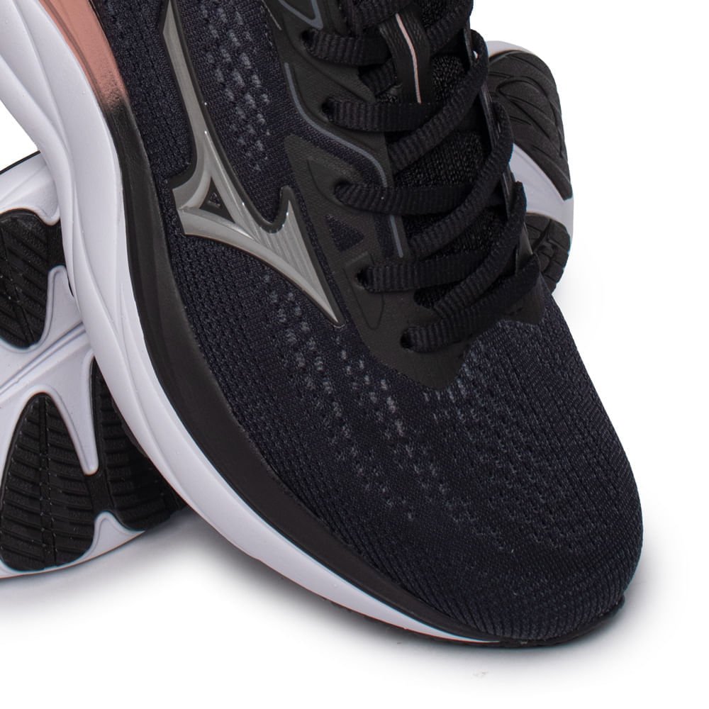 Tênis Feminino Mizuno Skyrun Corrida Enerzy Preto/Rosé Preto 5