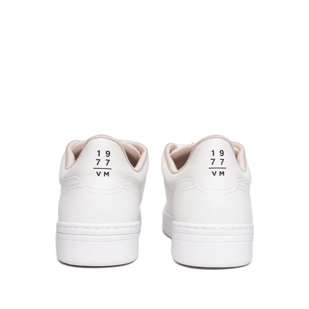 Tênis Feminino Via Marte Casual Napa Brilho Branco/Dourado Branco 2