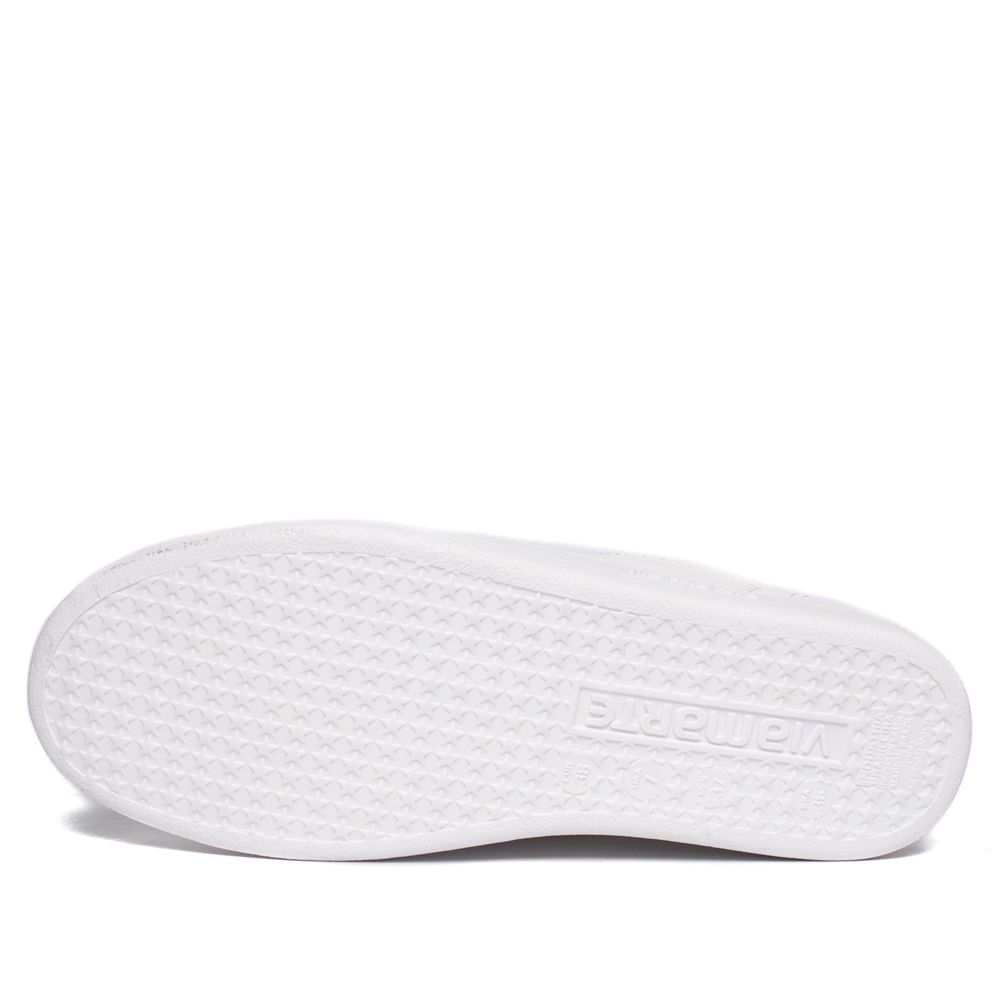 Tênis Feminino Via Marte Casual Napa Brilho Branco/Dourado Branco 3