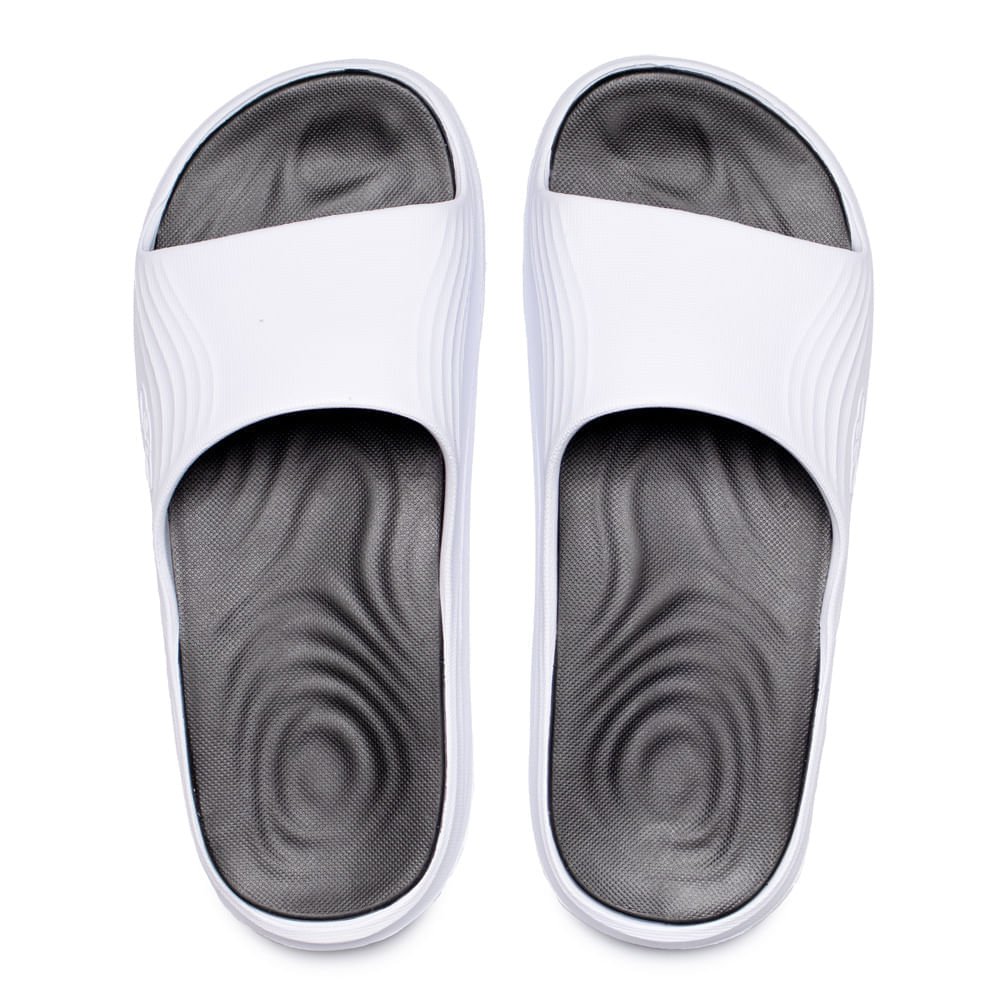 Chinelo Slide Feminino Olympikus Pleno Evasense Preto/Branco