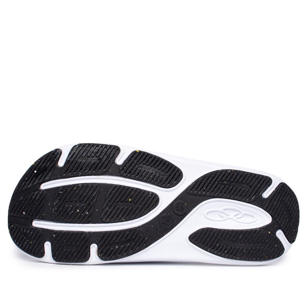 Chinelo Slide Feminino Olympikus Pleno Evasense Preto/Branco Preto 3