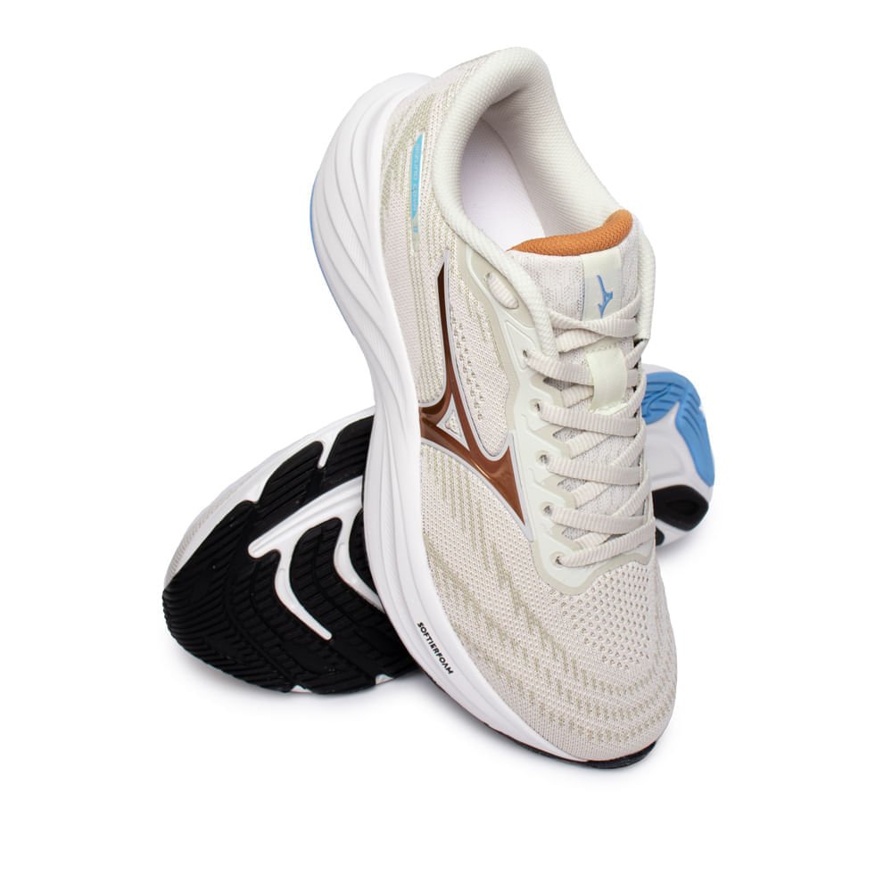 Tênis Feminino Mizuno Goya 3 Corrida Cinza Claro/Cobre Cinza 5