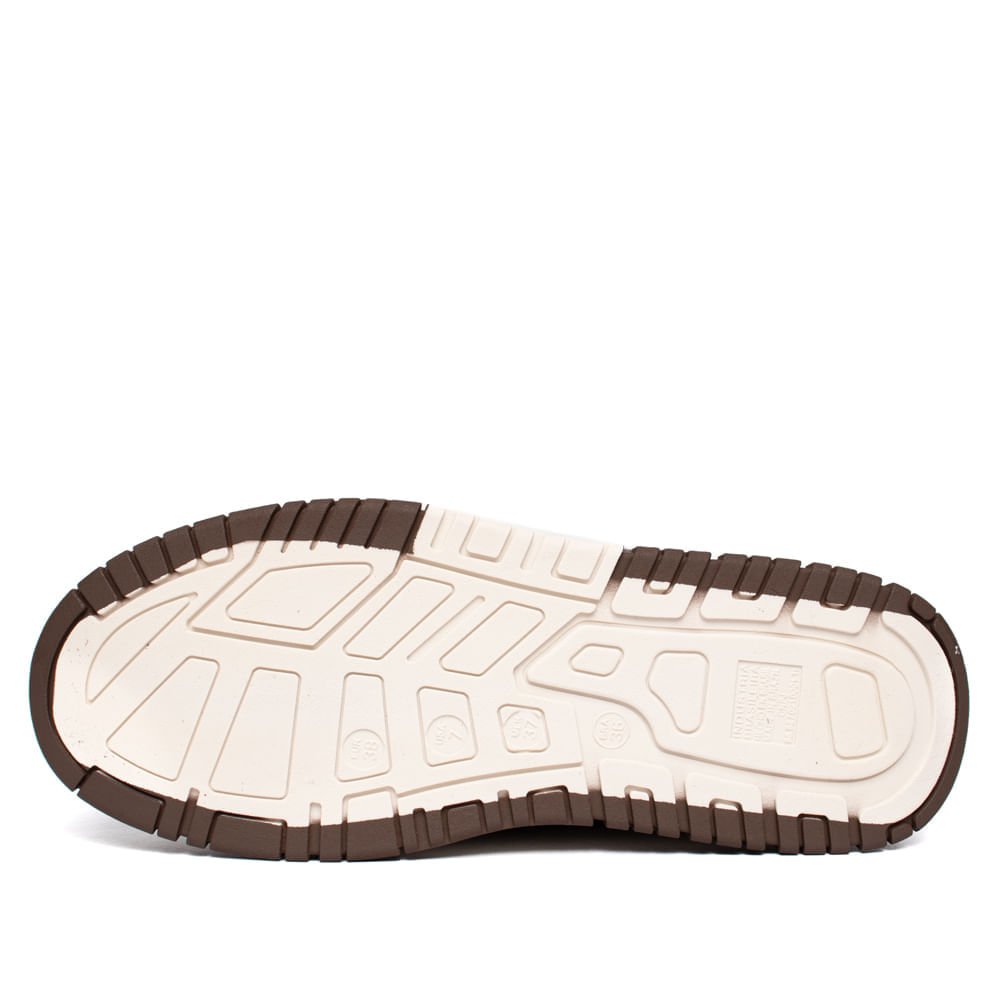 Tênis Feminino Via Marte Retrô Flatform Marrom/Branco Marrom 2