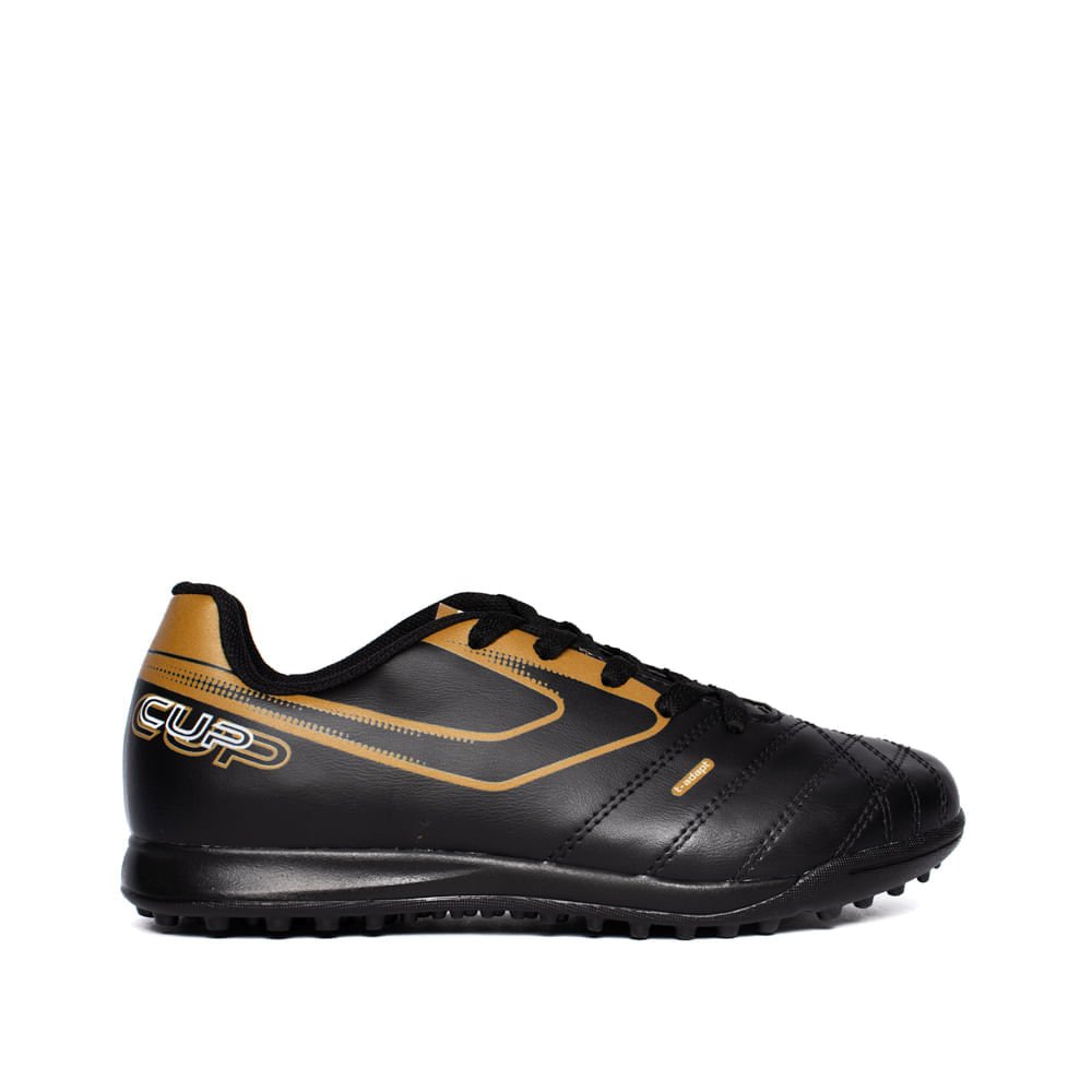 Chuteira Infantil Topper Cup Viii Society Preto/Dourado