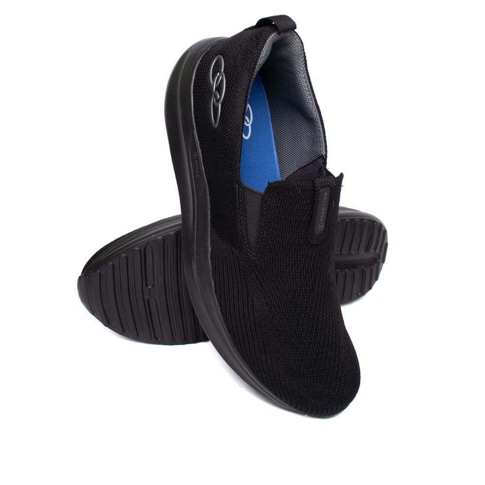 Tênis Masculino Olympikus Wellness 3 Caminhada Preto Preto 5