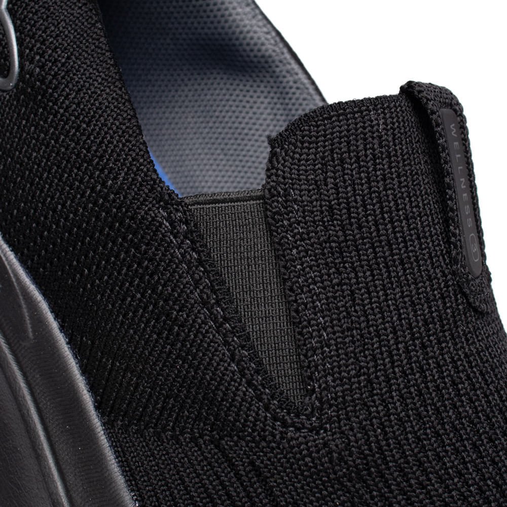 Tênis Masculino Olympikus Wellness 3 Caminhada Preto Preto 6