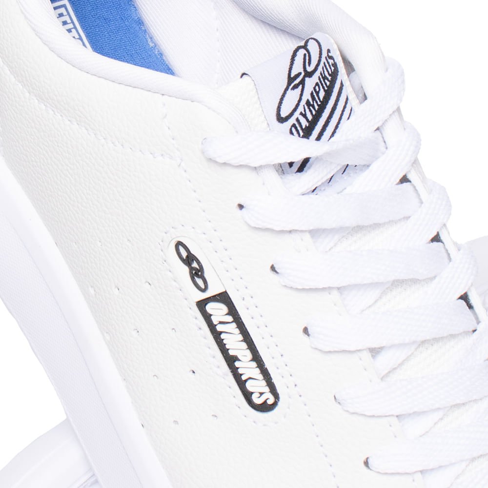 Tênis Masculino Olympikus Only 3 Casual Branco/Preto Branco 6
