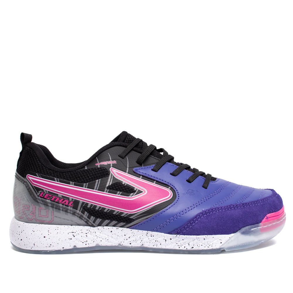 Chuteira Masculina Topper Futsal Lethal Preto/Roxo Preto/Roxo 1