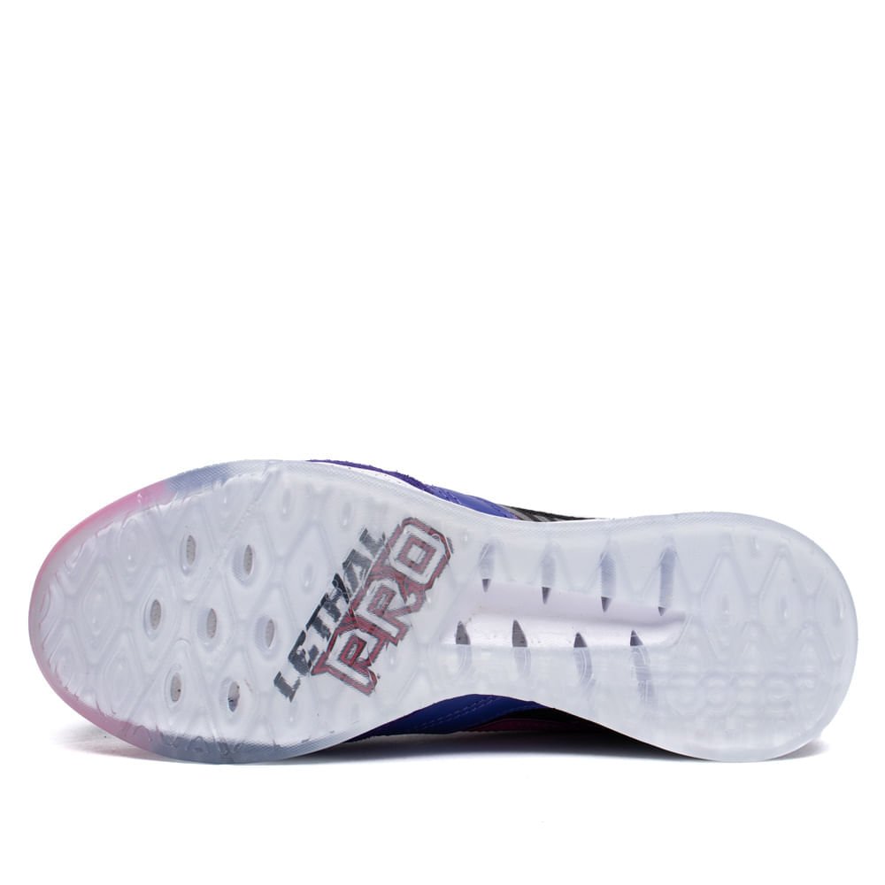 Chuteira Masculina Topper Futsal Lethal Preto/Roxo Preto/Roxo 2