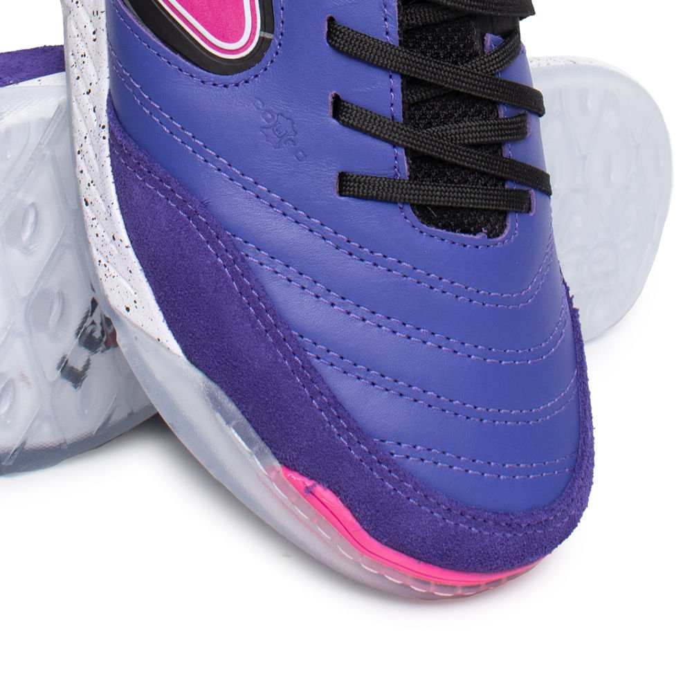 Chuteira Masculina Topper Futsal Lethal Preto/Roxo Preto/Roxo 5