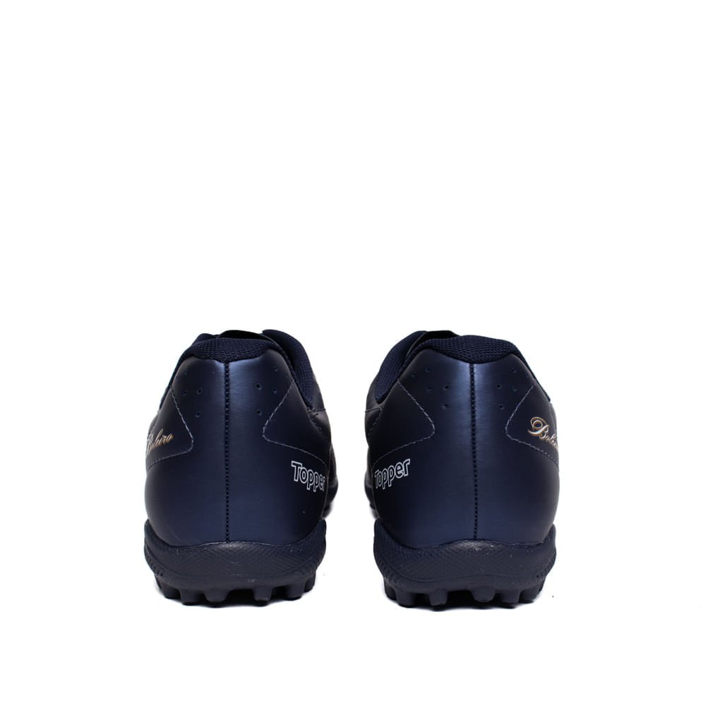 Chuteira Masculina Topper Boleiro Vi Society Marinho/Dourado Azul/Dourado 3