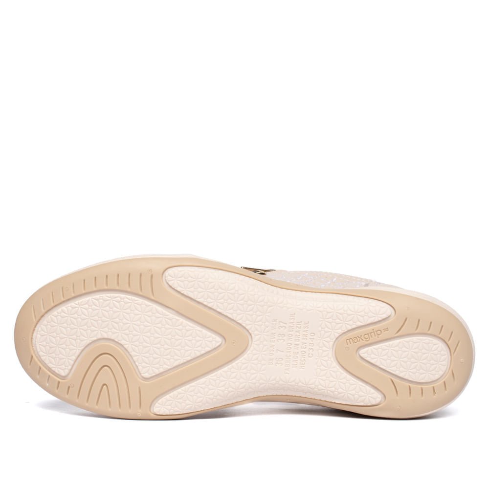 Tênis Feminino Kolosh Century Casual Gel Bege/Branco Bege 2