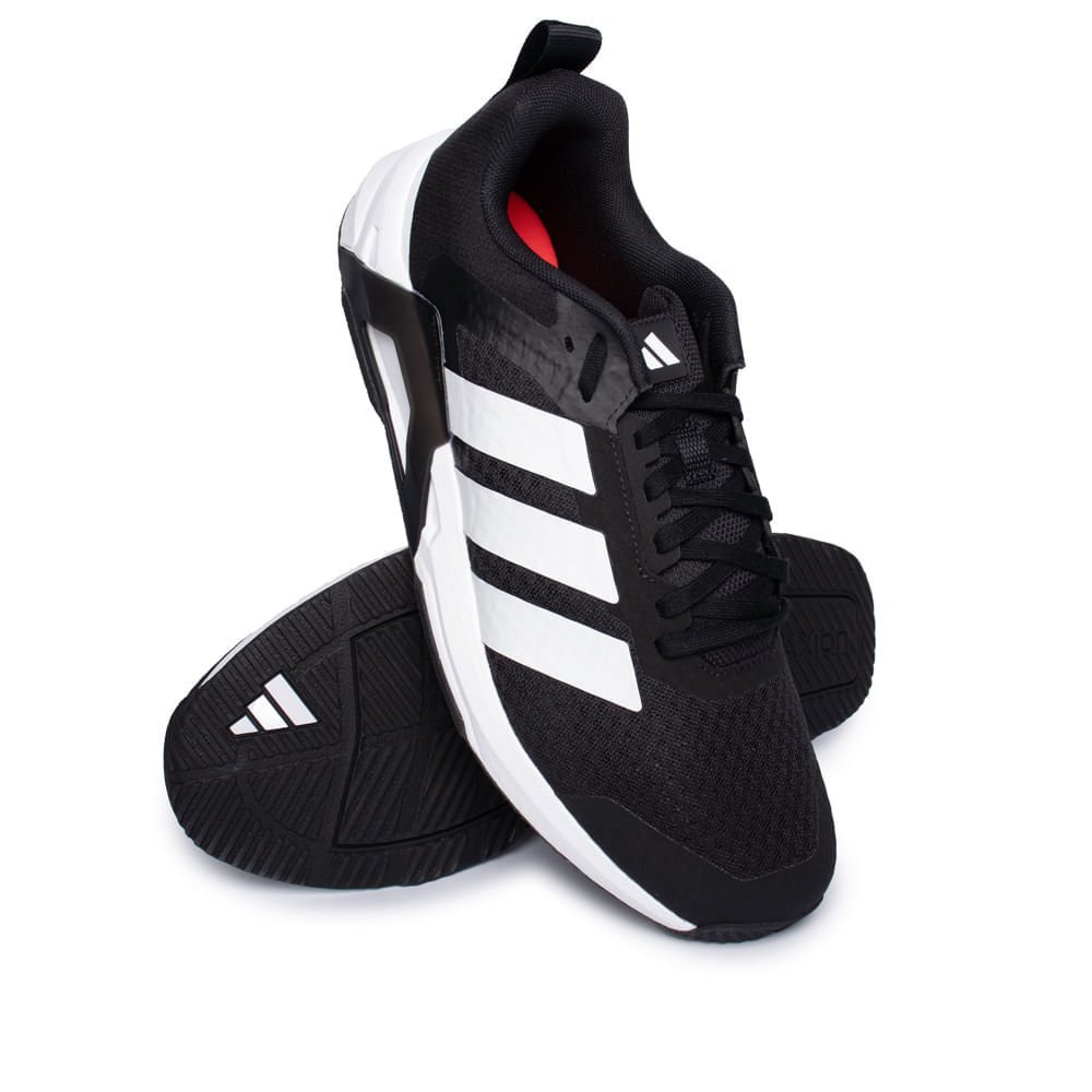 Tênis Masculino Adidas Dropset Control Academia Preto/Branco Preto/Branco 6