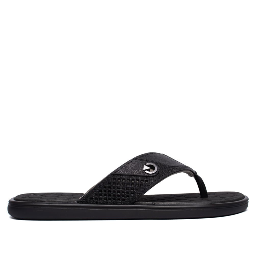 Chinelo Masculino Cartago Veneto Iv Ultra Comfy Preto/Cinza Preto/Cinza 2