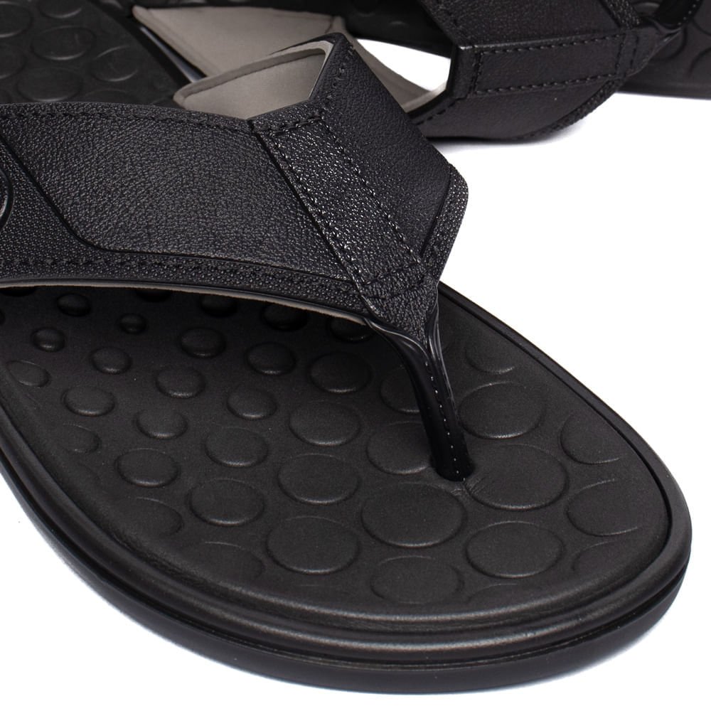 Chinelo Masculino Cartago Veneto Iv Ultra Comfy Preto/Cinza Preto/Cinza 5