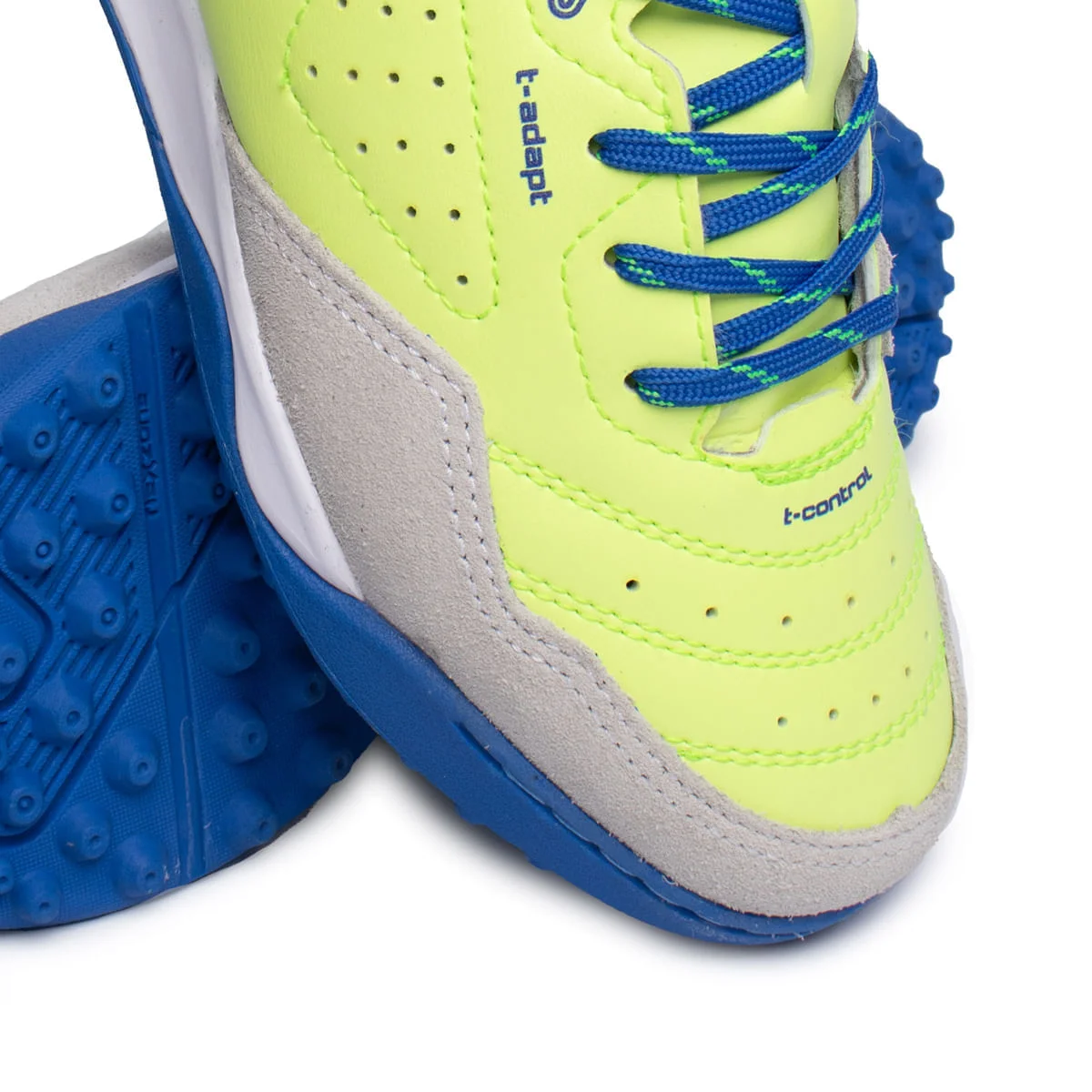 Chuteira Society Infantil Topper Dominator Verde Claro/Azul Verde 5