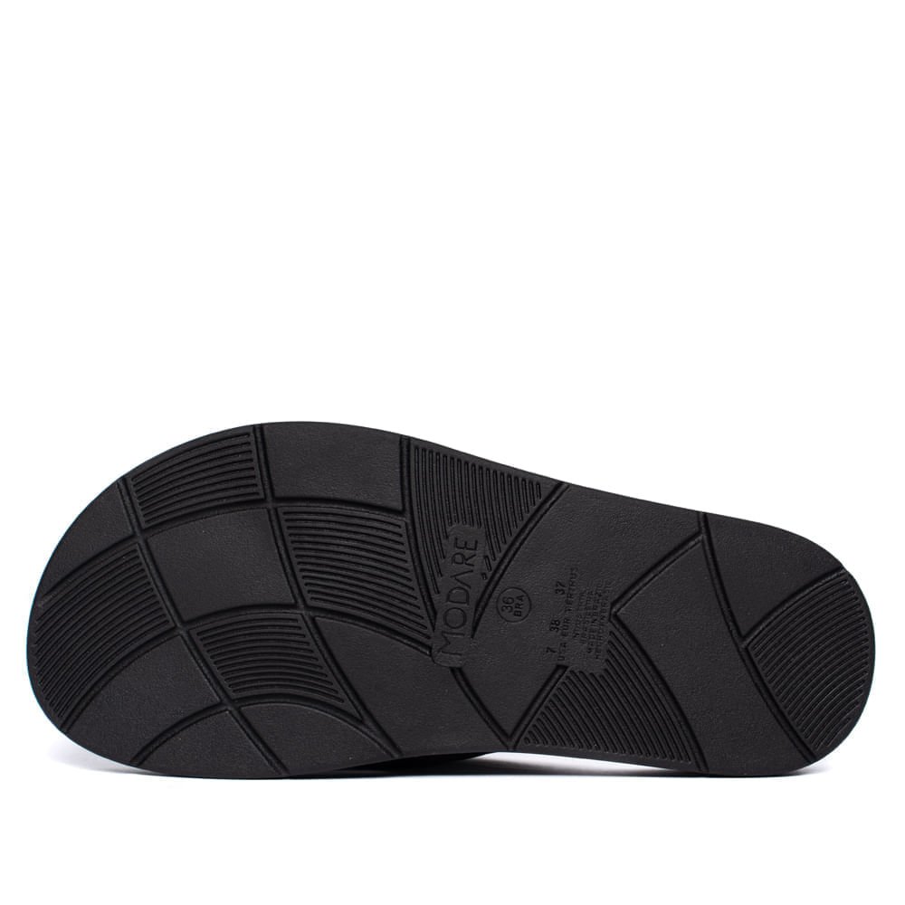 Chinelo Feminino Modare De Dedo Ultrasoft Preto Preto 4