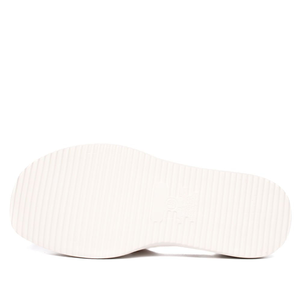 Tamanco Feminino Modare Detalhe Strass Creme Bege 2