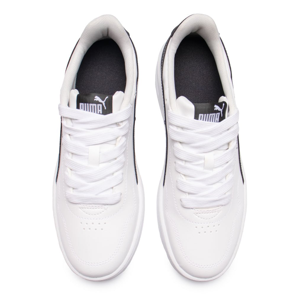 Tênis Feminino Puma Court Lally Bdp Casual Branco/Preto Branco/Preto 4
