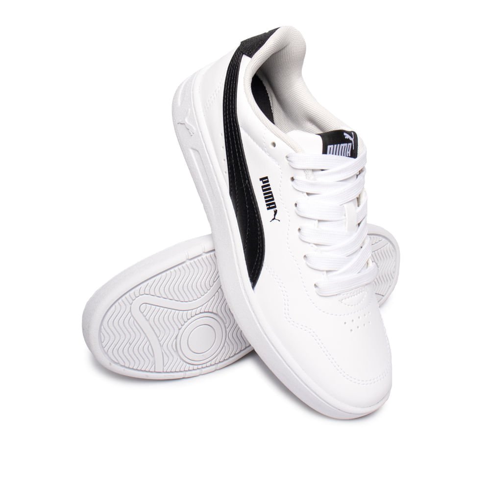 Tênis Feminino Puma Court Lally Bdp Casual Branco/Preto Branco/Preto 5