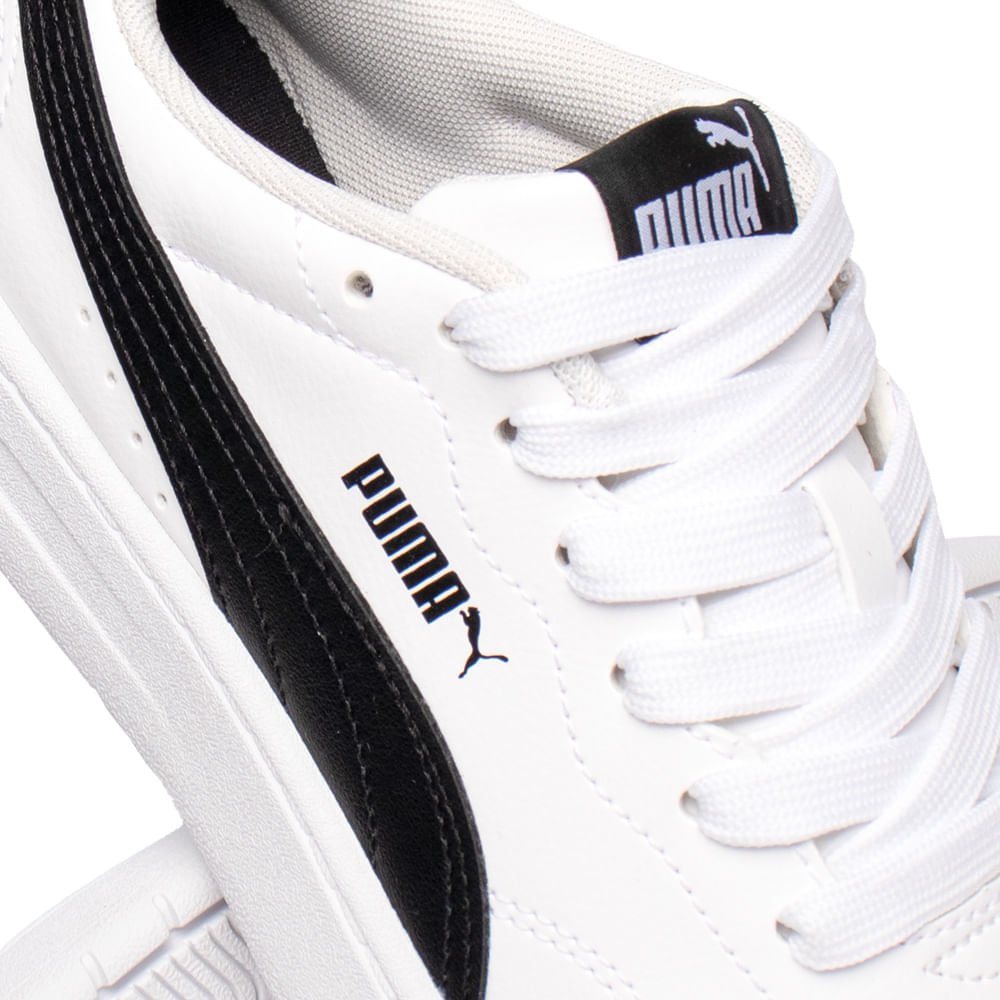 Tênis Feminino Puma Court Lally Bdp Casual Branco/Preto Branco/Preto 6