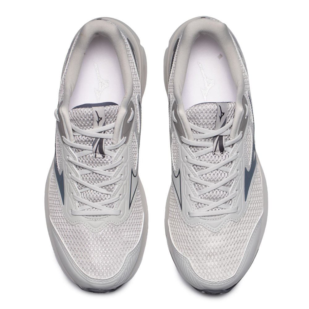 Tênis Masculino Mizuno Hawk 6 Corrida Softierfoam Cinza Cinza