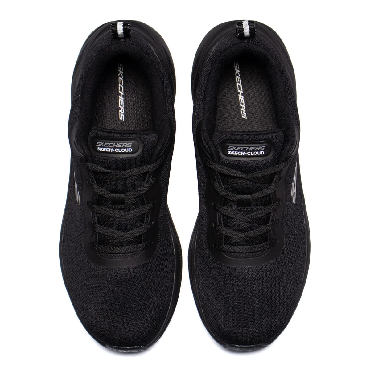 Tênis Masculino Skechers Skech Cloud Corrida Mesh Preto Preto 4