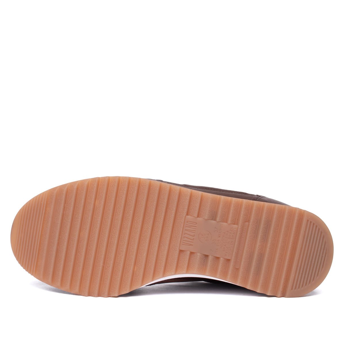 Tênis Feminino Vizzano Casual Pelica Recortes Marrom/Branco Marrom/Preto 2