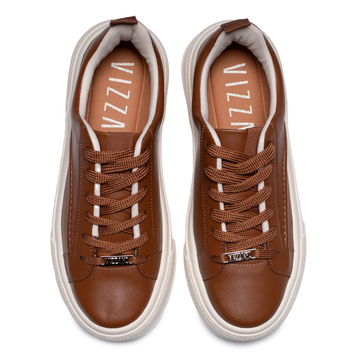 Tênis Feminino Vizzano Plataforma Pelica Marrom Marrom 4