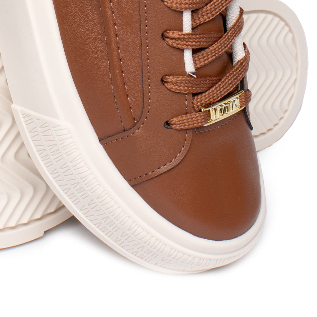 Tênis Feminino Vizzano Plataforma Pelica Marrom Marrom 6