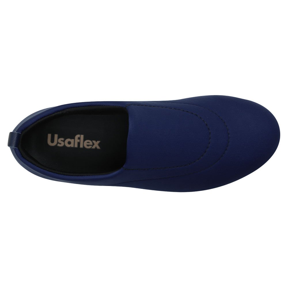 Tênis Slip On New Blue Elastano Detalhe Costura Azul 3