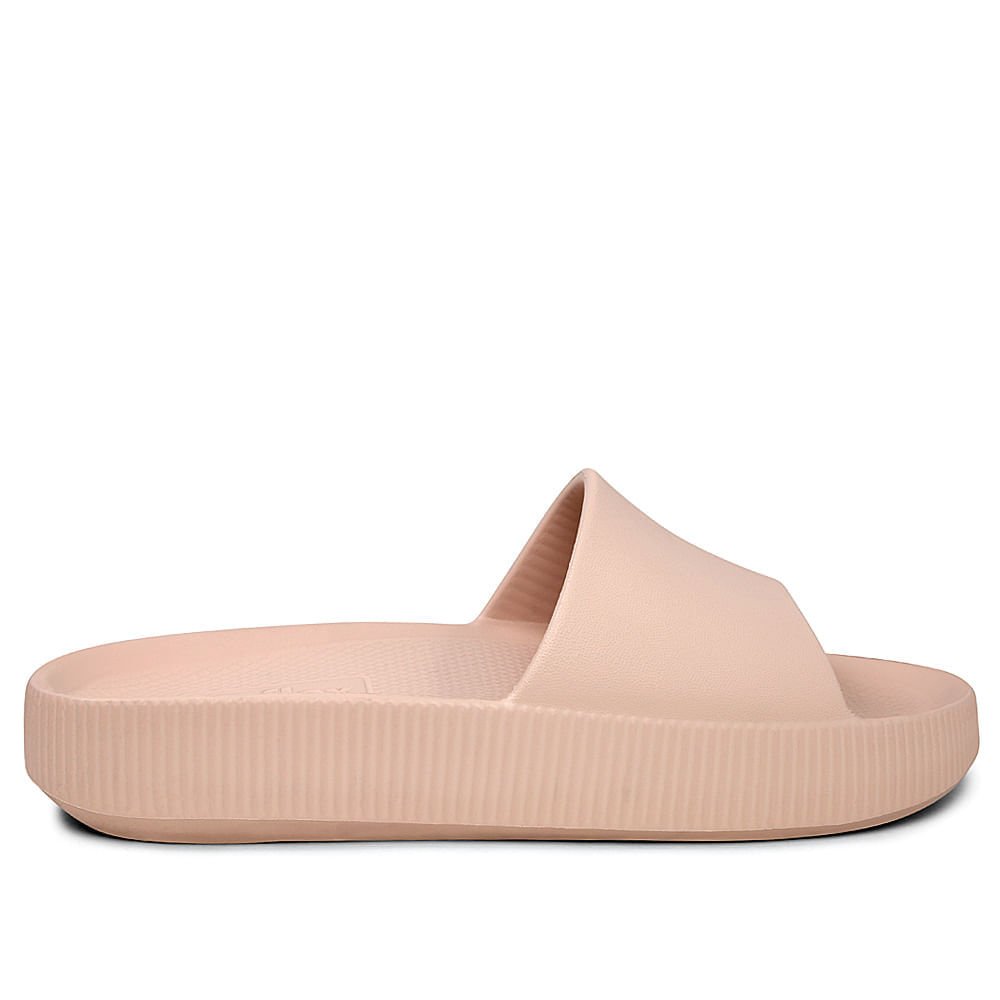 Chinelo Slide Rose Poofy Salto Plataforma Eva
