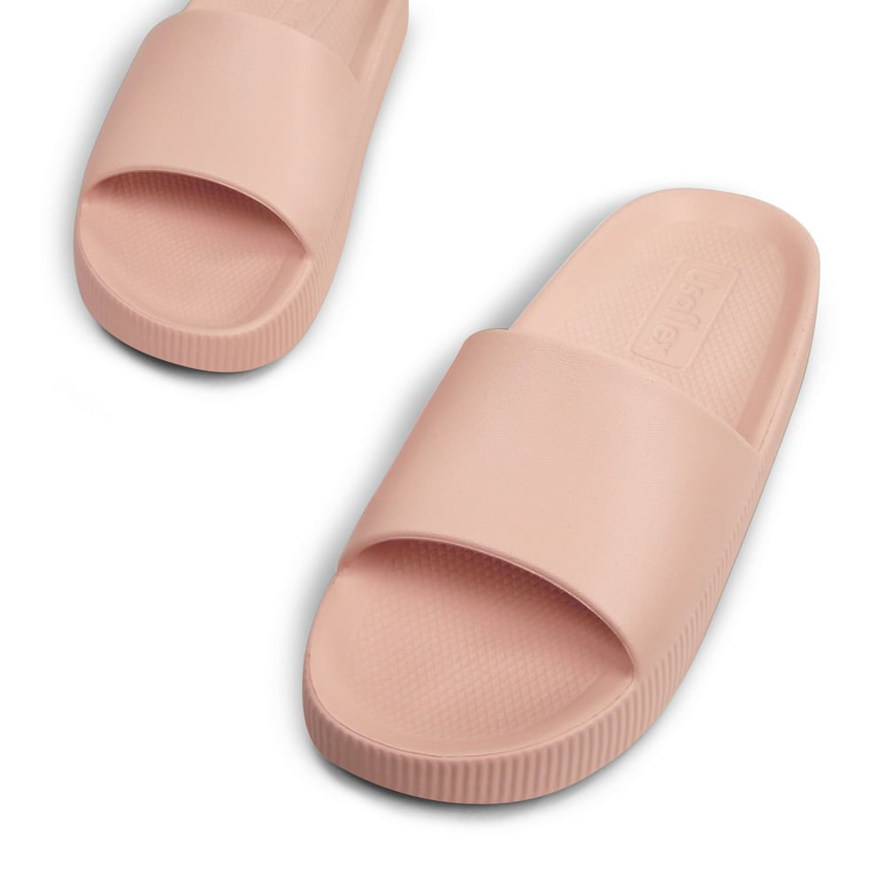 Chinelo Slide Rose Poofy Salto Plataforma Eva Bege 4