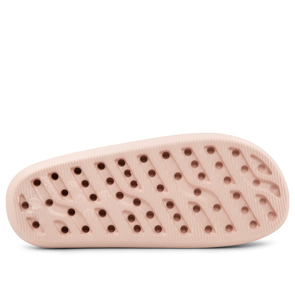 Chinelo Slide Rose Poofy Salto Plataforma Eva Bege 6