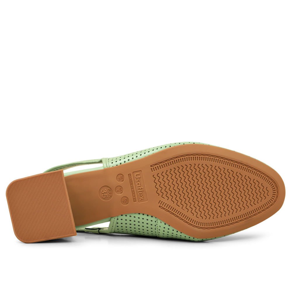 Scarpin Slingback Bloco Hortelã Verde 6