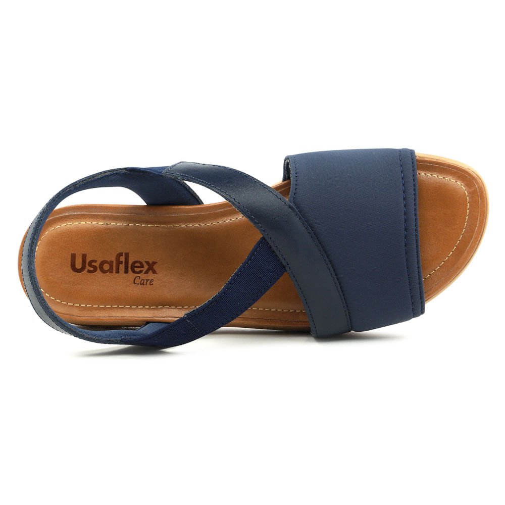 Sandália tecido azul Azul 4