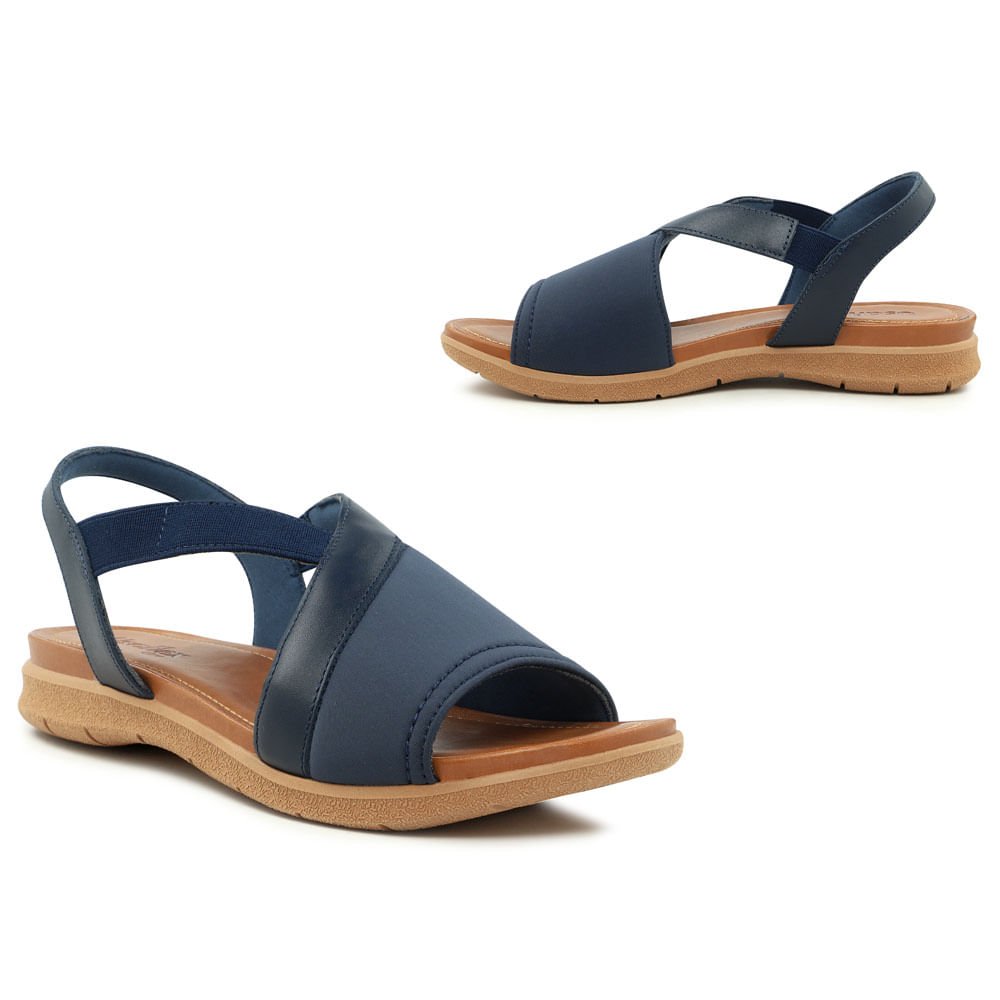 Sandália tecido azul Azul 6