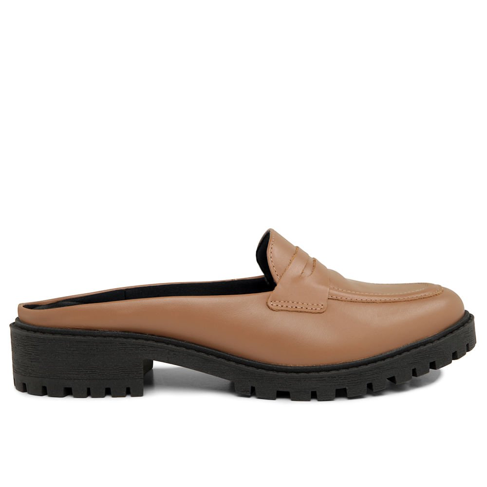 Mule Camel Tratorada Couro Marrom 1