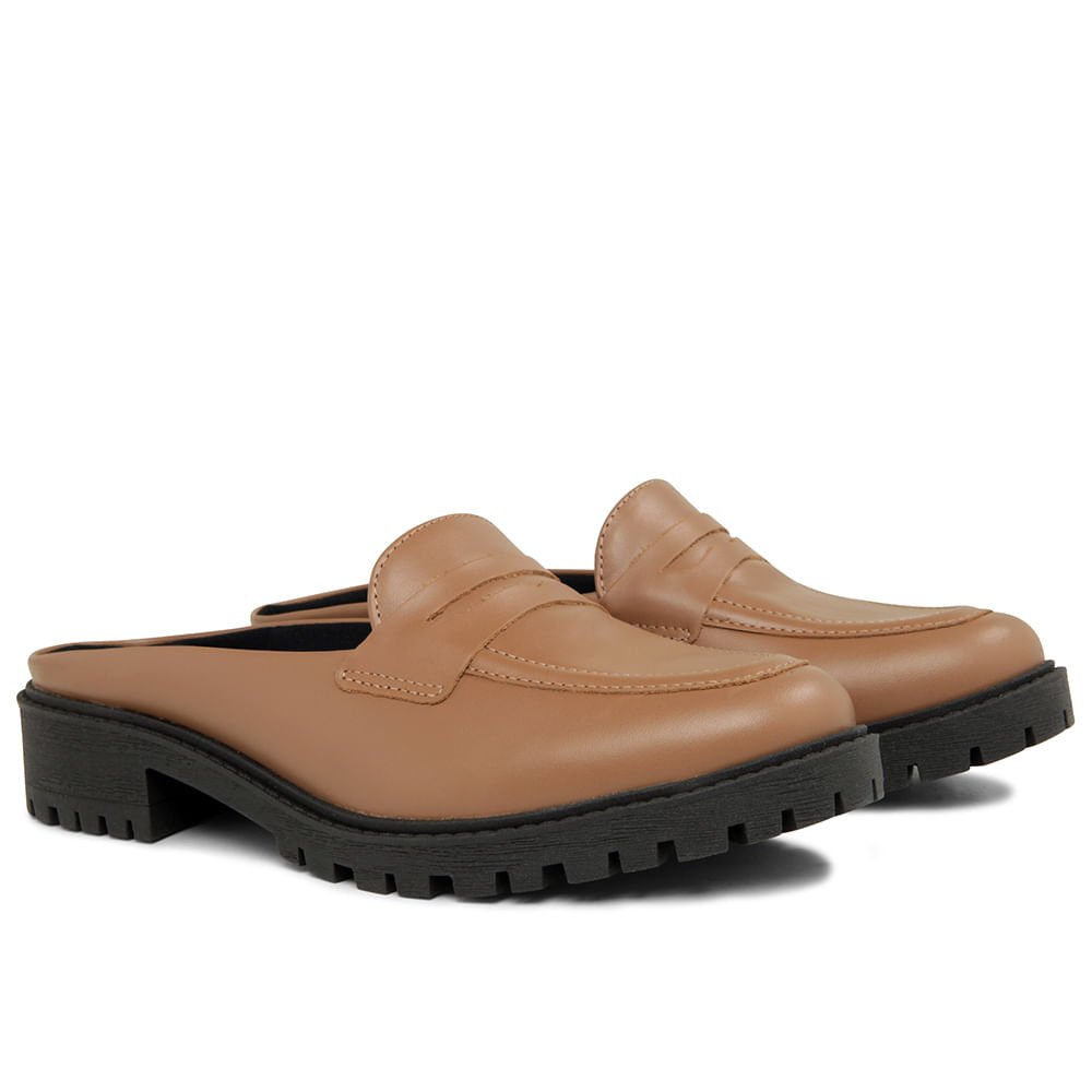 Mule Camel Tratorada Couro Marrom 2