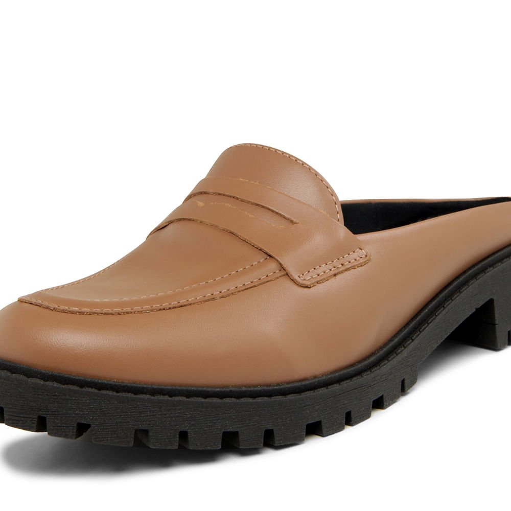 Mule Camel Tratorada Couro Marrom 5