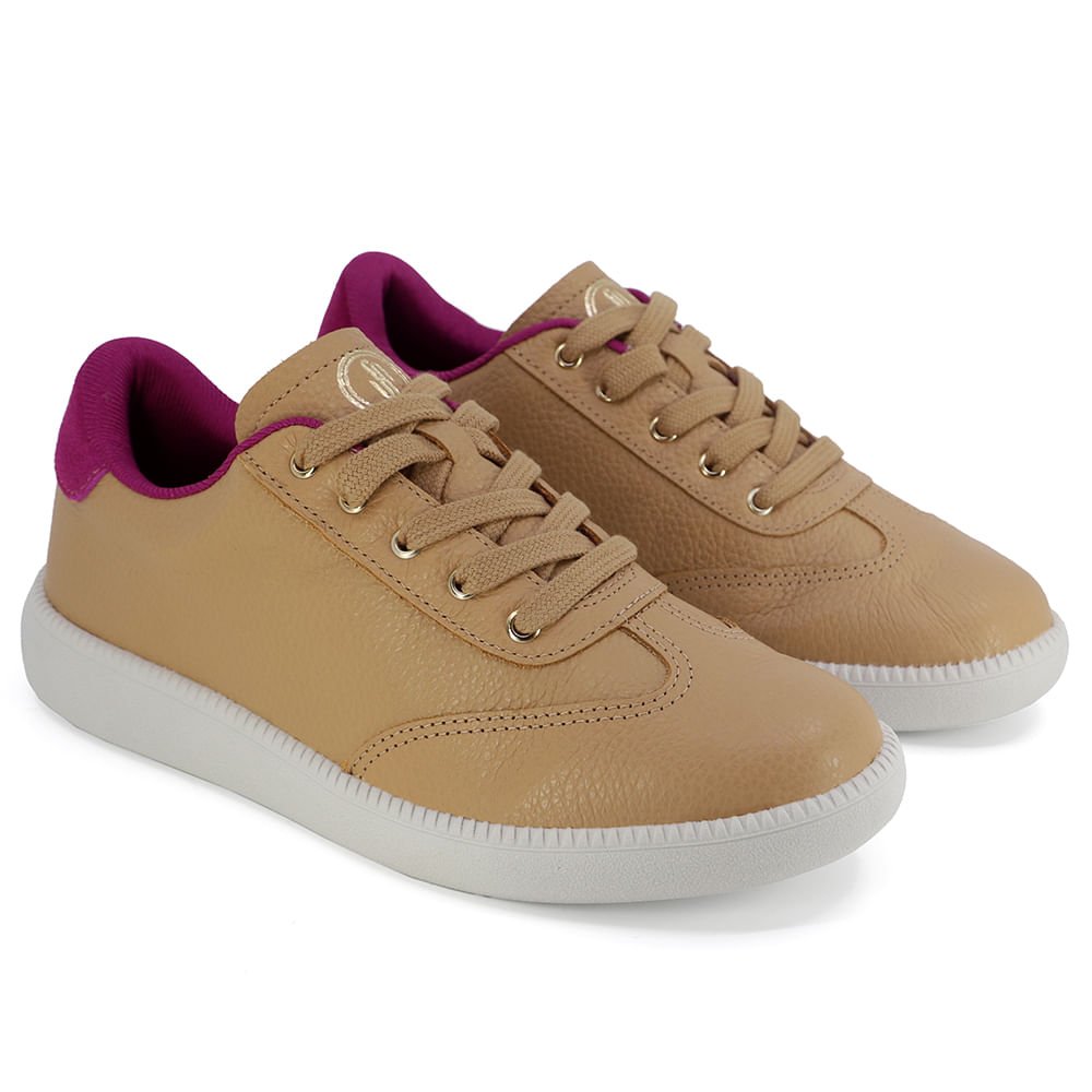 Tênis Básico Marrom Couro Marrom 2