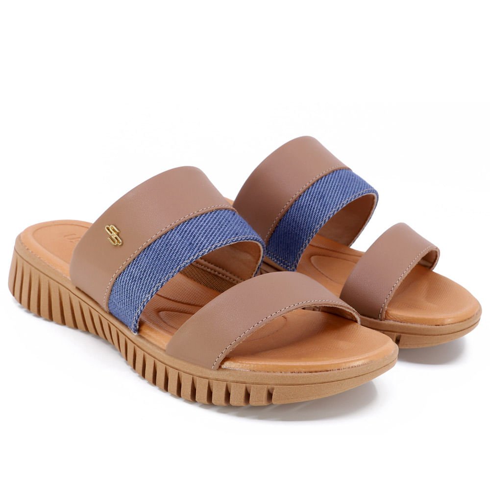 Tamanco Plataforma Couro Marrom Sola Tratorada Marrom 2