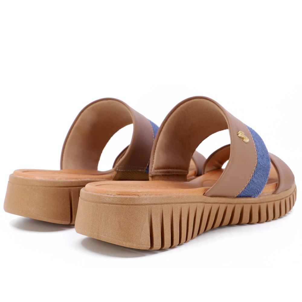 Tamanco Plataforma Couro Marrom Sola Tratorada Marrom 3