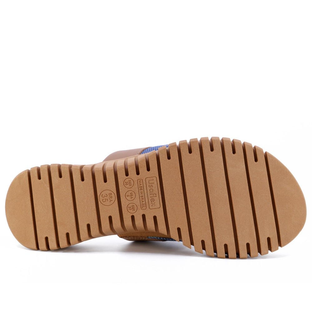 Tamanco Plataforma Couro Marrom Sola Tratorada Marrom 5