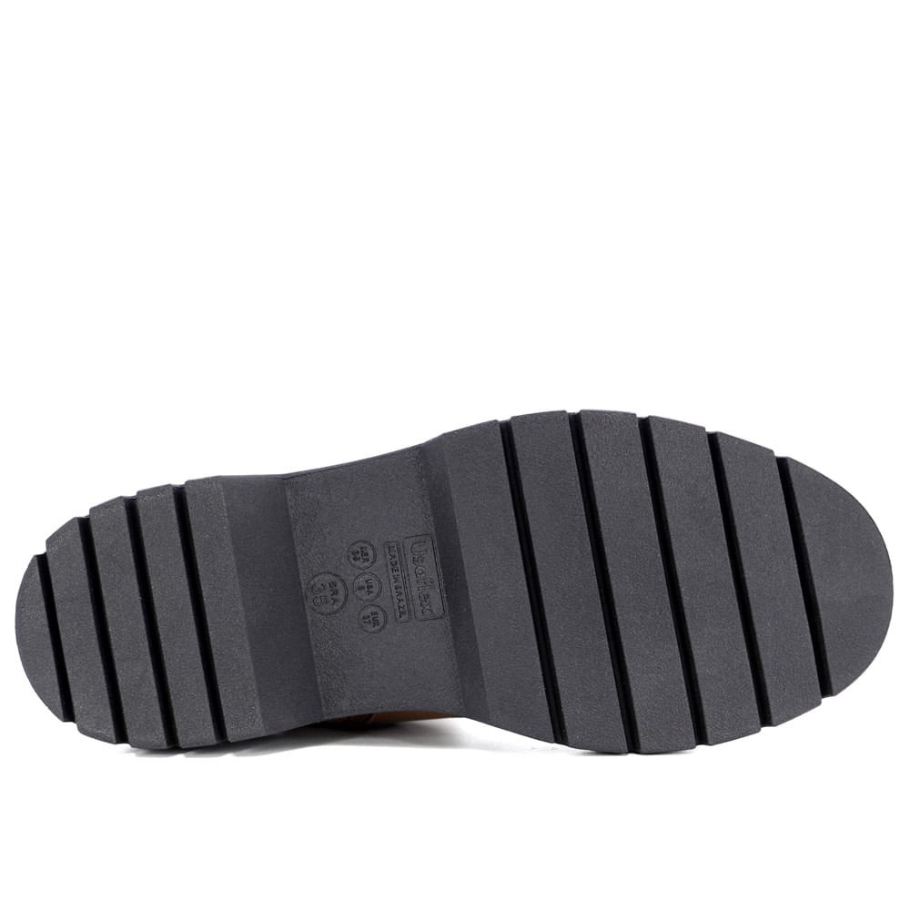 Bota Chelsea Marrom Couro Sola Preta Marrom 5