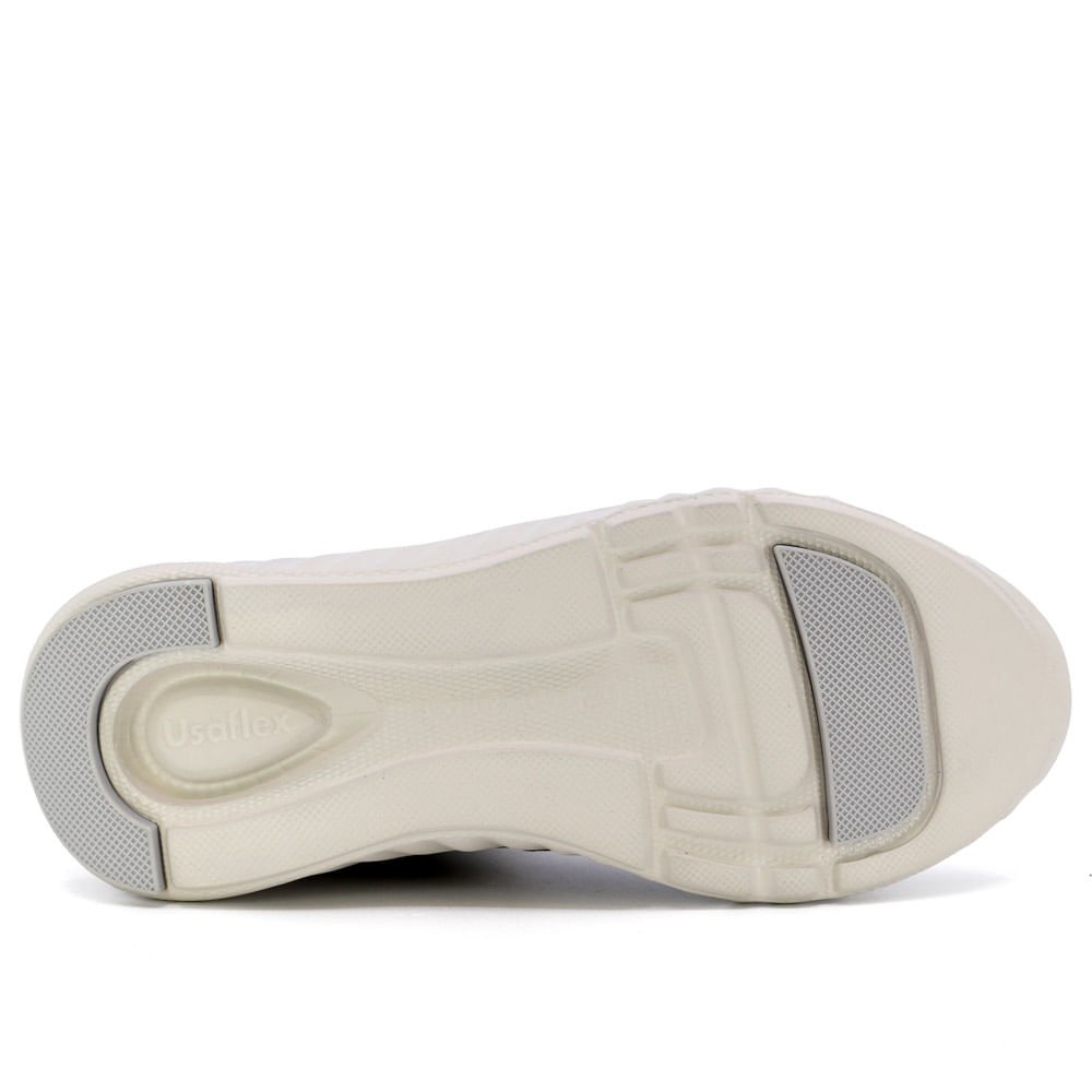 Tênis Botinha Cinza Couro Pêlo Zíper Cinza 5